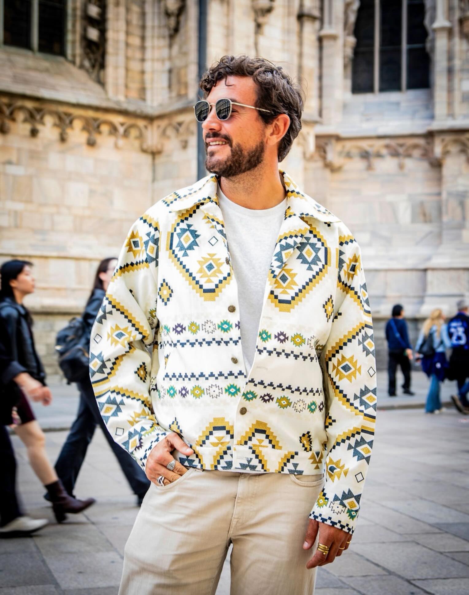 AMGZAL Atlas jacket worn in Milan